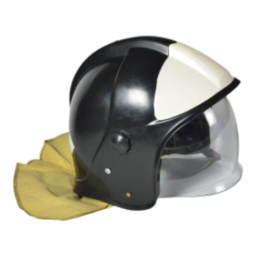 ШКПС (шлем-каска пожарного спасателя) с пелериной (черная)