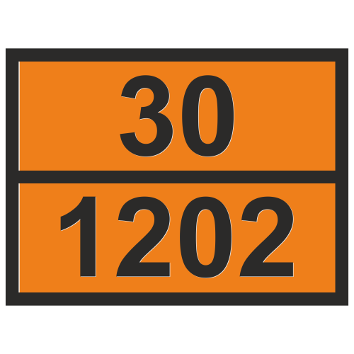 Табличка опасный груз 30-1202 Дизель